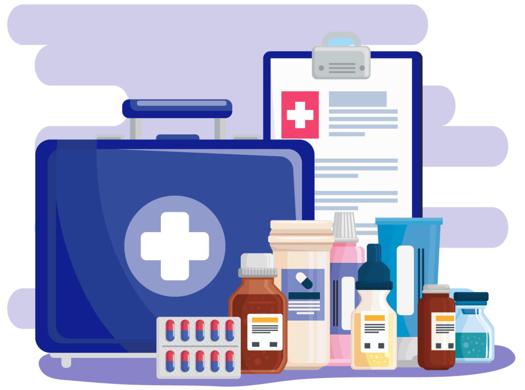 Productos farmacológicos, insumos hospitalarios y material médico